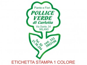 Etichette adesive grandi per fioristi, fiorai e vivaisti (mm 55x31)  (cod.70G)
